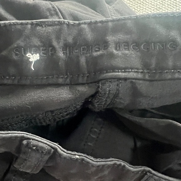 American Eagle Jeans Black Super Hi Rise Jegging Vintage Skinny Distressed 360 - Picture 14 of 14